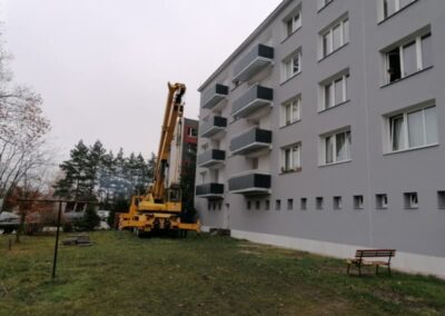 Rozšíření stávajících balkonů a lodžií - po realizaci úprav